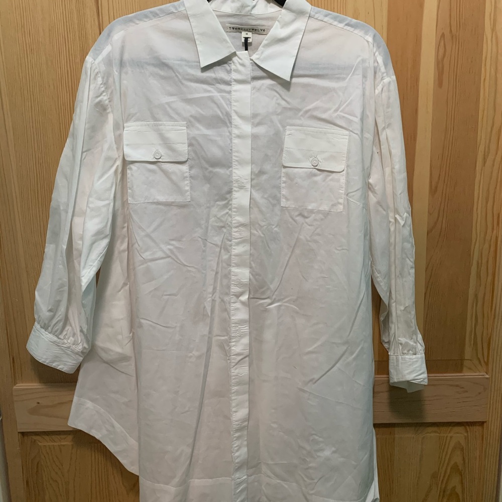 White button down